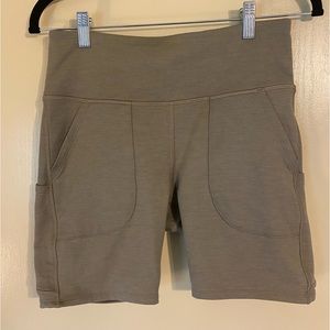 Bike Shorts, Size Medium, Taupe Color, thick